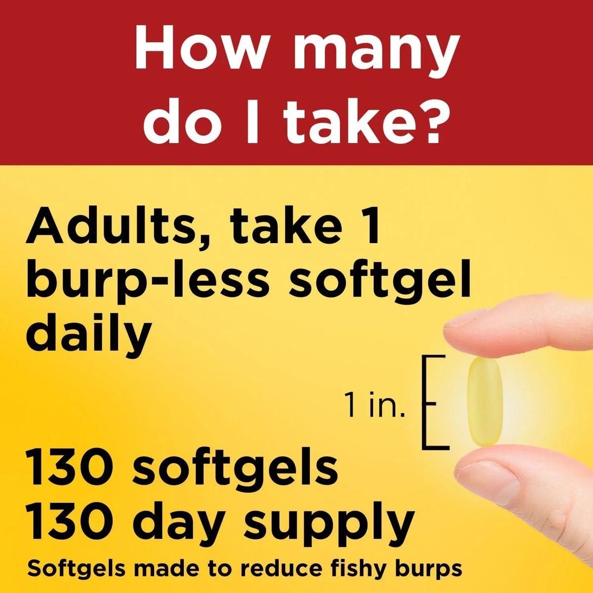 Nature Made Burp-Less Ultra Omega-3 Fish Oil Softgels, 130 ct.