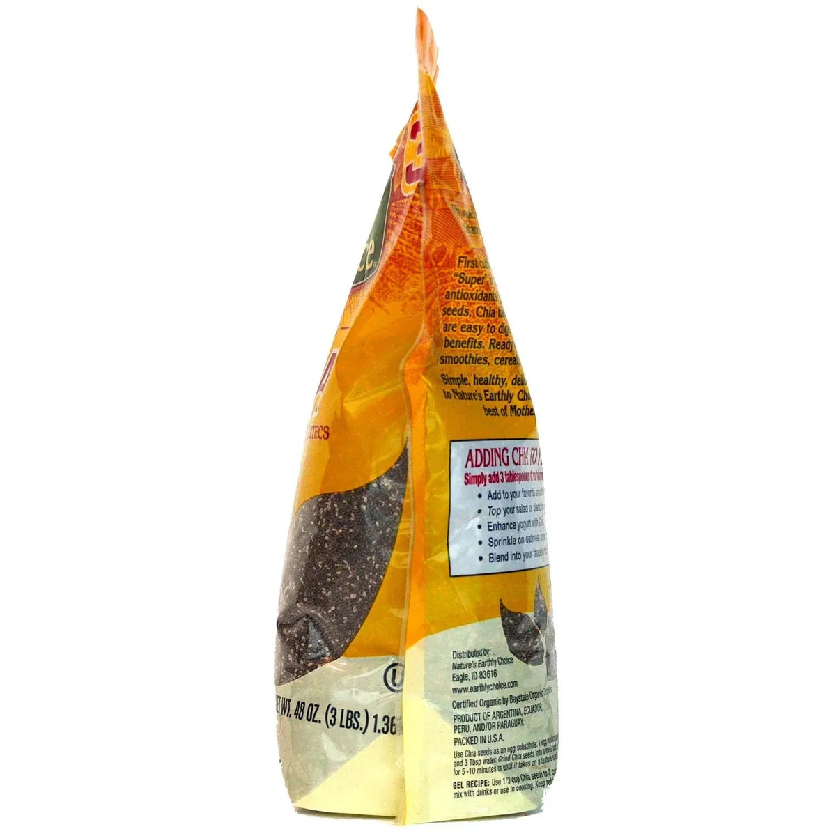 Nature's Earthly Choice Organic Chia Seeds, 48 oz.