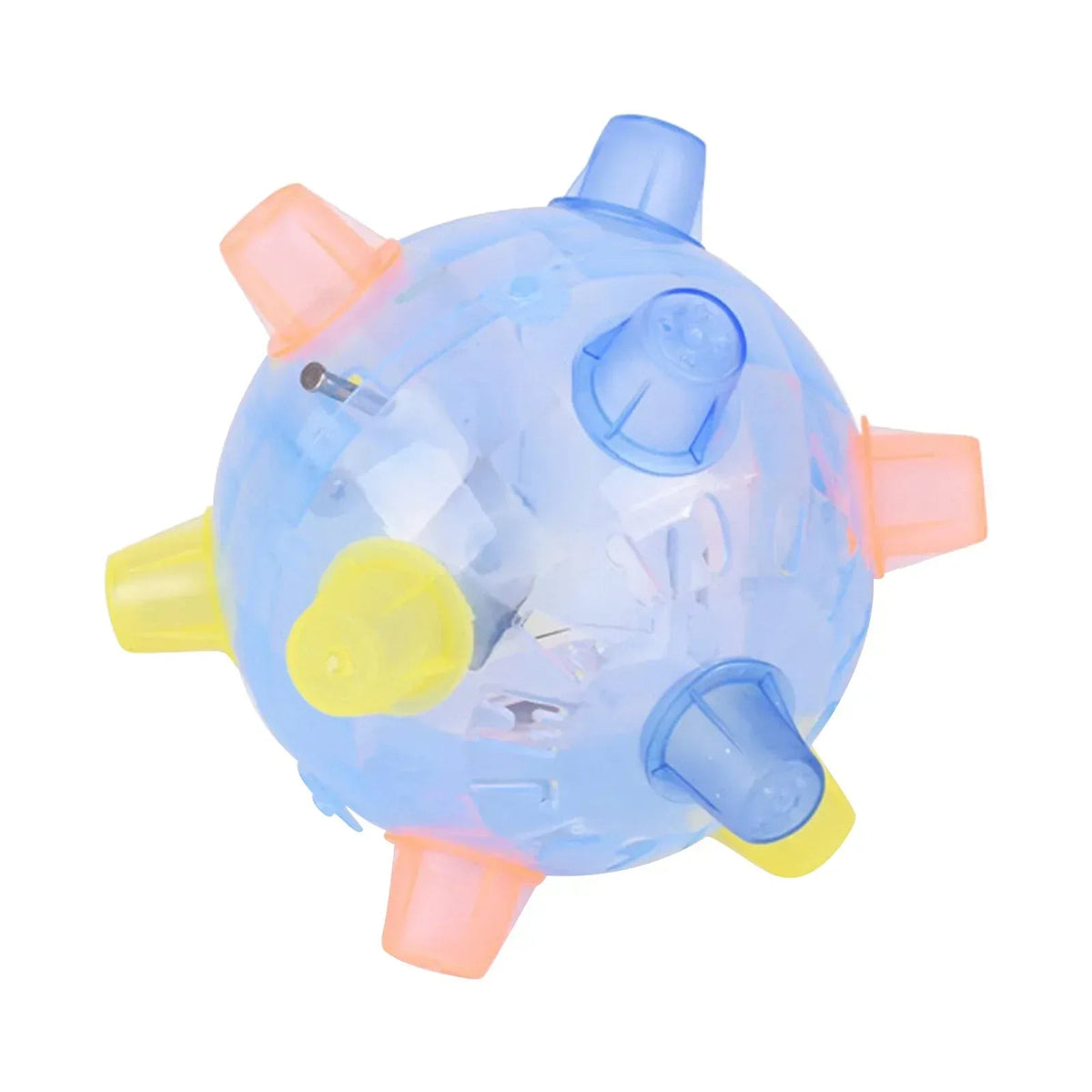 Nebwoak Jumping Ball Dog Toys Dog With Jumping Ball Flashing Puzzle Pet Toy Music Jumping Ball