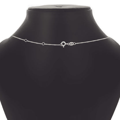 Brilliance Fine Jewelry Heart 1/3 Carat Lab Grown Diamond Dancing Pendant Necklace in Sterling Silver