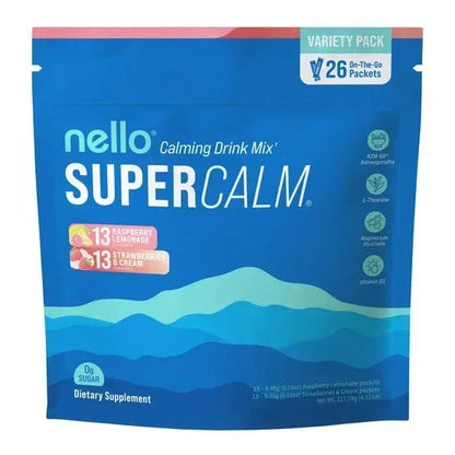 Nello Supercalm Drink Mix, Variety Pack, 26-count