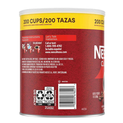Nescafé Clasico Dark Roast Instant Coffee, 14.1 oz., 2 pk.