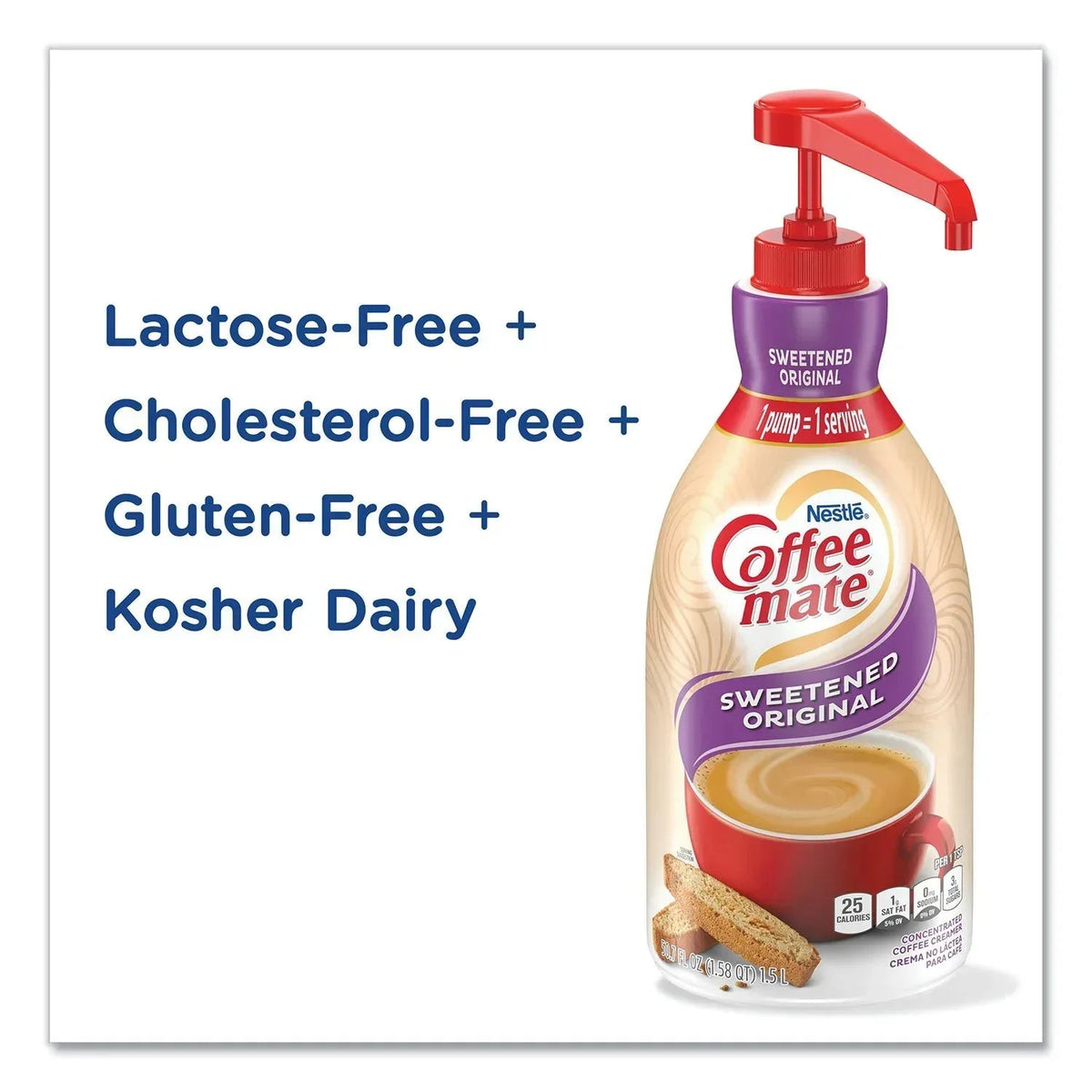 Nestle Coffee-mate Coffee Creamer, Sweetened Original, 50.7 fl. oz., 2 pk.