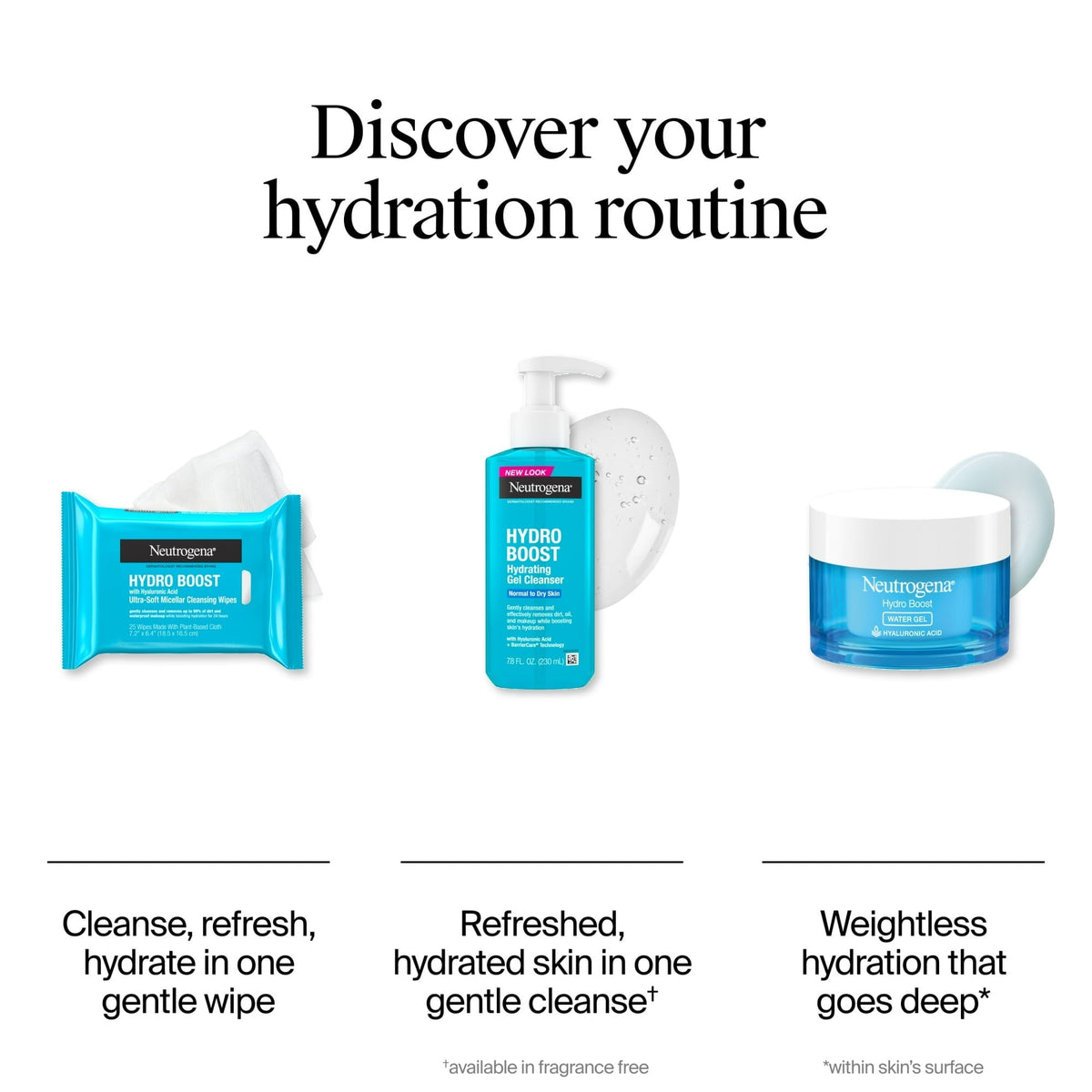 Neutrogena Hydro Boost Makeup Remover Wipes & Face Cleansing Towelettes, 25 Count
