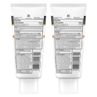 Neutrogena Clear Face Sunscreen Lotion, SPF 50, 2 pk.