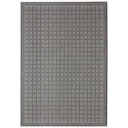 Nicole Miller New York Patio Country Luna Contemporary Geometric Indoor/Outdoor Area Rug, Black/Gray
