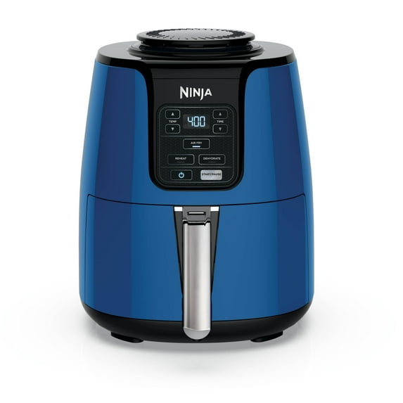 Ninja 4-Qt Air Fryer, 3 Functions, Air Fry, Reheat, and Dehydrate, Dishwasher Safe, Non-Stick, AF100WM Black