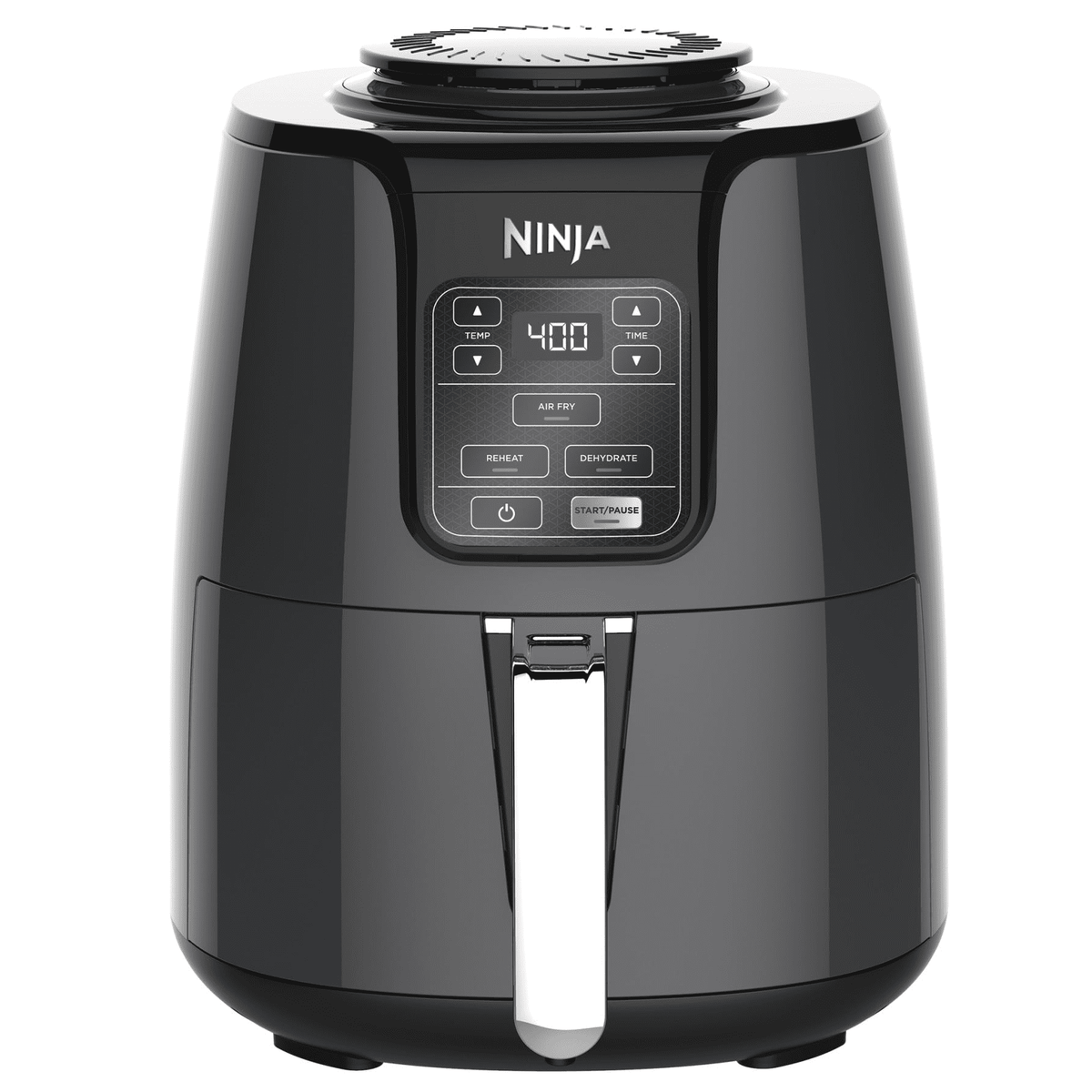 Ninja 4-Qt Air Fryer, 3 Functions, Air Fry, Reheat, and Dehydrate, Dishwasher Safe, Non-Stick, AF100WM Black