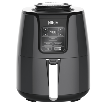 Ninja 4-Qt Air Fryer, 3 Functions, Air Fry, Reheat, and Dehydrate, Dishwasher Safe, Non-Stick, AF100WM Black