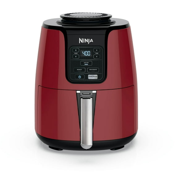 Ninja 4-Qt Air Fryer, 3 Functions, Air Fry, Reheat, and Dehydrate, Dishwasher Safe, Non-Stick, AF100WM Black