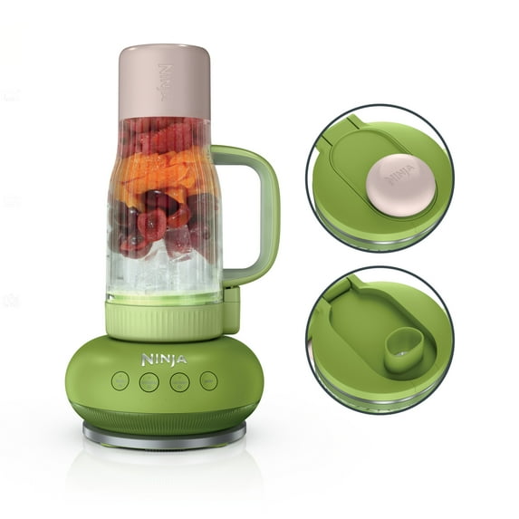 Ninja BlendBOSS 26-Oz Personal Blender, for Smoothies & Frozen Drinks, Travel Tumbler with LeakProof Lid and Chug Spout, Auto-iQ Technology, 1200PW, DB301CY Cyberspace