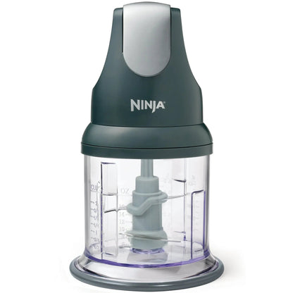 Ninja Express Chop 200 W Food Processor, Mince, Puree, One-Touch, Non-Slip Base, Dishwasher Safe, NJ100WM Black