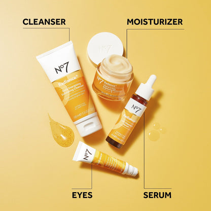 No7 Radiance+ Vitamin C Daily Brightening Face Moisturizer for Dull Skin, All Skin Types, 1.69 oz
