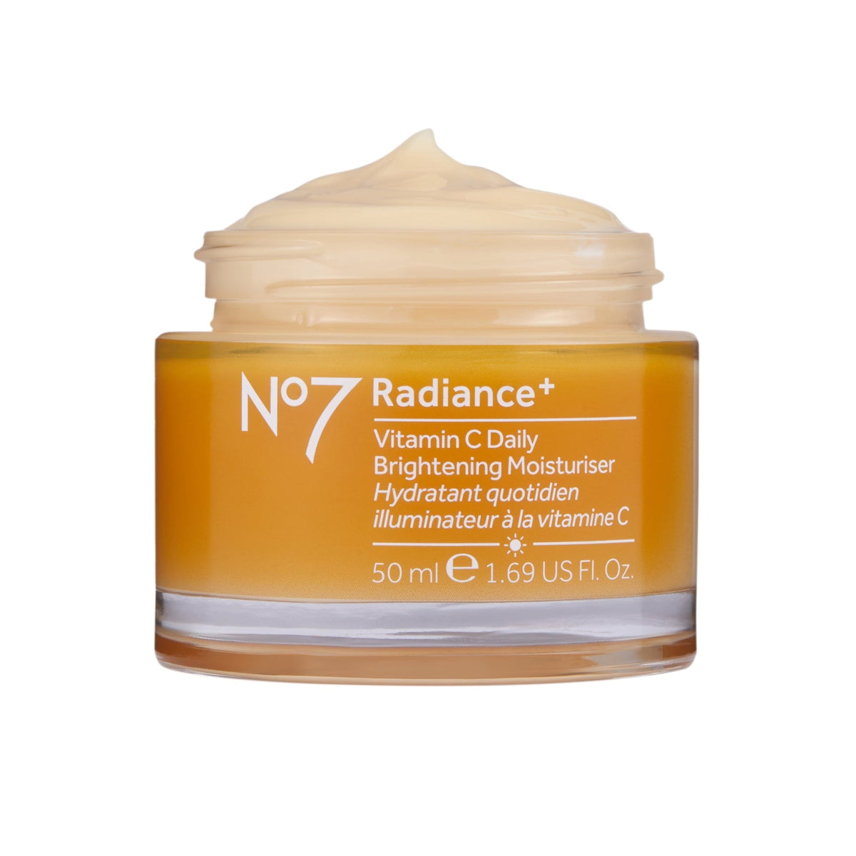 No7 Radiance+ Vitamin C Daily Brightening Face Moisturizer for Dull Skin, All Skin Types, 1.69 oz