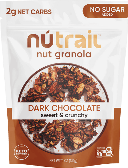 NuTrail Nut Granola Cereal, Blueberry Cinnamon, No Sugar Added, Keto, Gluten Free, 11 oz. 1 Count