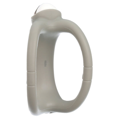 Nuby Loopals Silicone Teether for Babies, Gray Sloth Infant Teething Toy