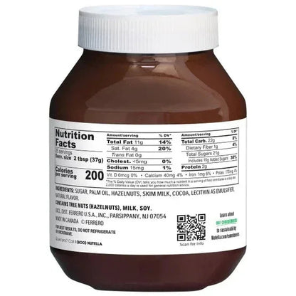 Nutella Hazelnut Spread with Cocoa, 33.5 oz, 2-count