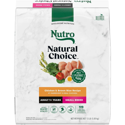 Nutro Natural Choice Adult Small Breed Dry Dog Food, Chicken And Brown Rice