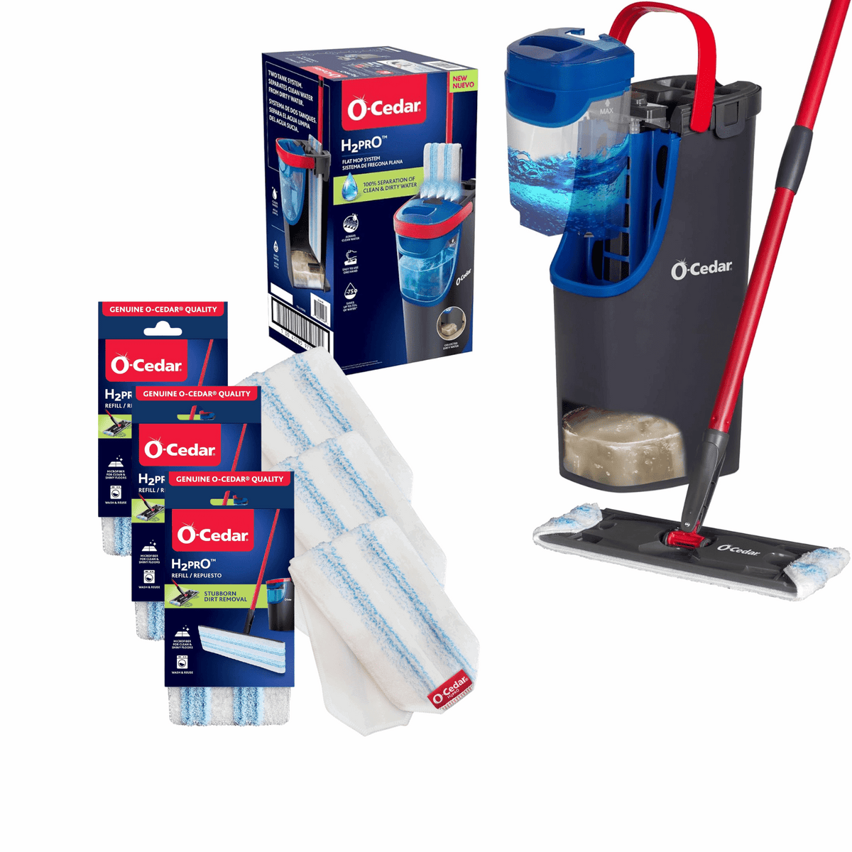 O-Cedar H2prO™ Flat Mop System