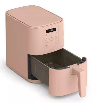 bella 4qt Slim Air Fryer Oatmilk: Small Beige Electric Fryer, 1300W, 2-Year Warranty, Plastic & Aluminum, 7.27 lbs