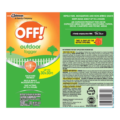 OFF! Outdoor Insect and Mosquito Repellent Fogger (16 Oz., 3 Pk.)