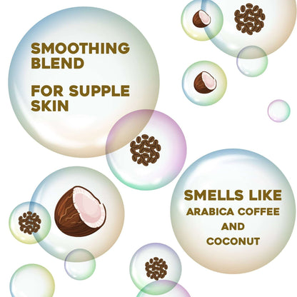 OGX Smoothing + Coconut Coffee Exfoliating Body Scrub, 19.5 Fl oz