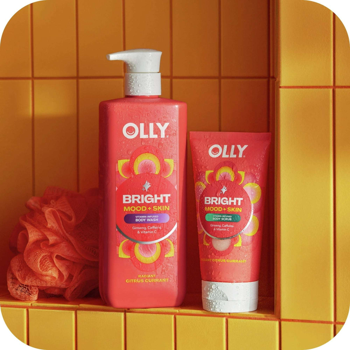 OLLY Bright Body Wash Repairs & Brightens Skin Citrus Currant, 17 oz