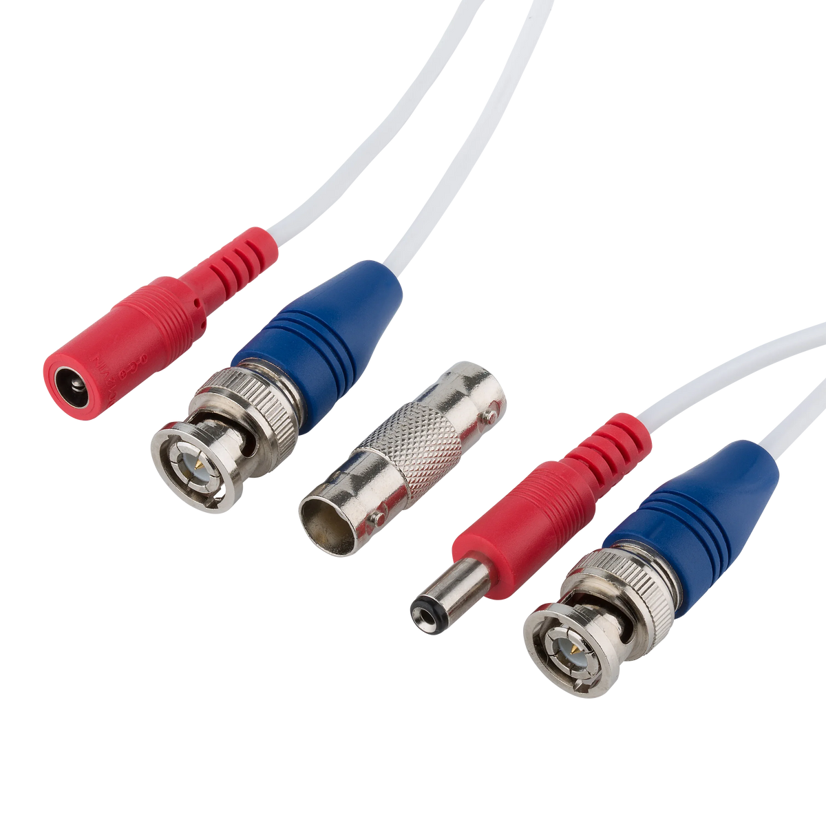 onn 100' BNC Security Cable, White