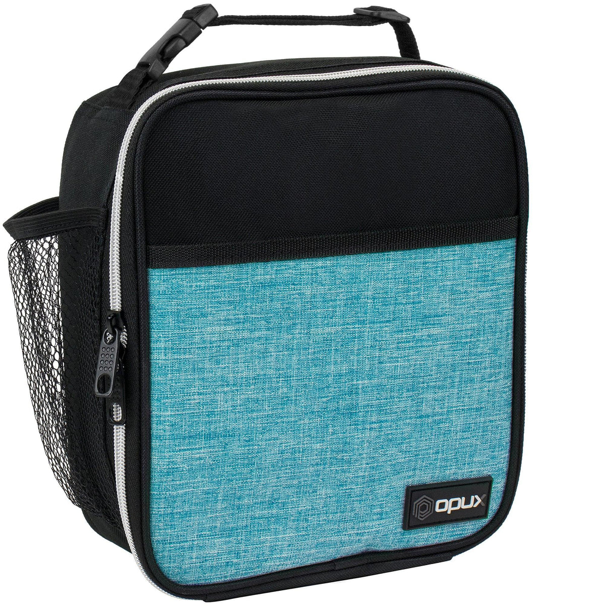 OPUX Premium Insulated Lunch Box, Soft School Lunch Bag for Kids Boys Girls, Leakproof Small Lunch Pail Men Women Work, Reusable Compact Cooler Tote Lunchbox for Office Adult, Black