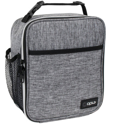 OPUX Premium Insulated Lunch Box, Soft School Lunch Bag for Kids Boys Girls, Leakproof Small Lunch Pail Men Women Work, Reusable Compact Cooler Tote Lunchbox for Office Adult, Black
