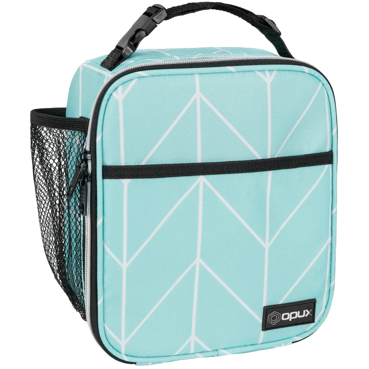 OPUX Premium Insulated Lunch Box, Soft School Lunch Bag for Kids Boys Girls, Leakproof Small Lunch Pail Men Women Work, Reusable Compact Cooler Tote Lunchbox for Office Adult, Black