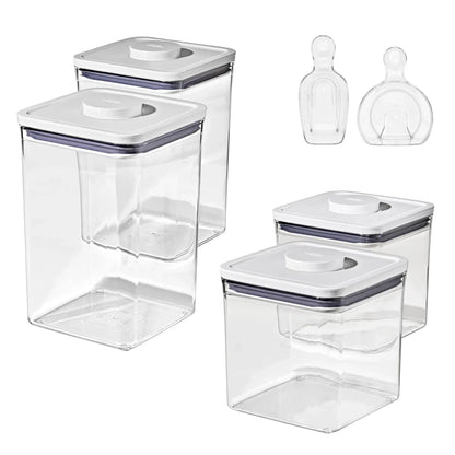 OXO SoftWorks 4-piece POP Container Set with Rice Measuring Cup & Scoop