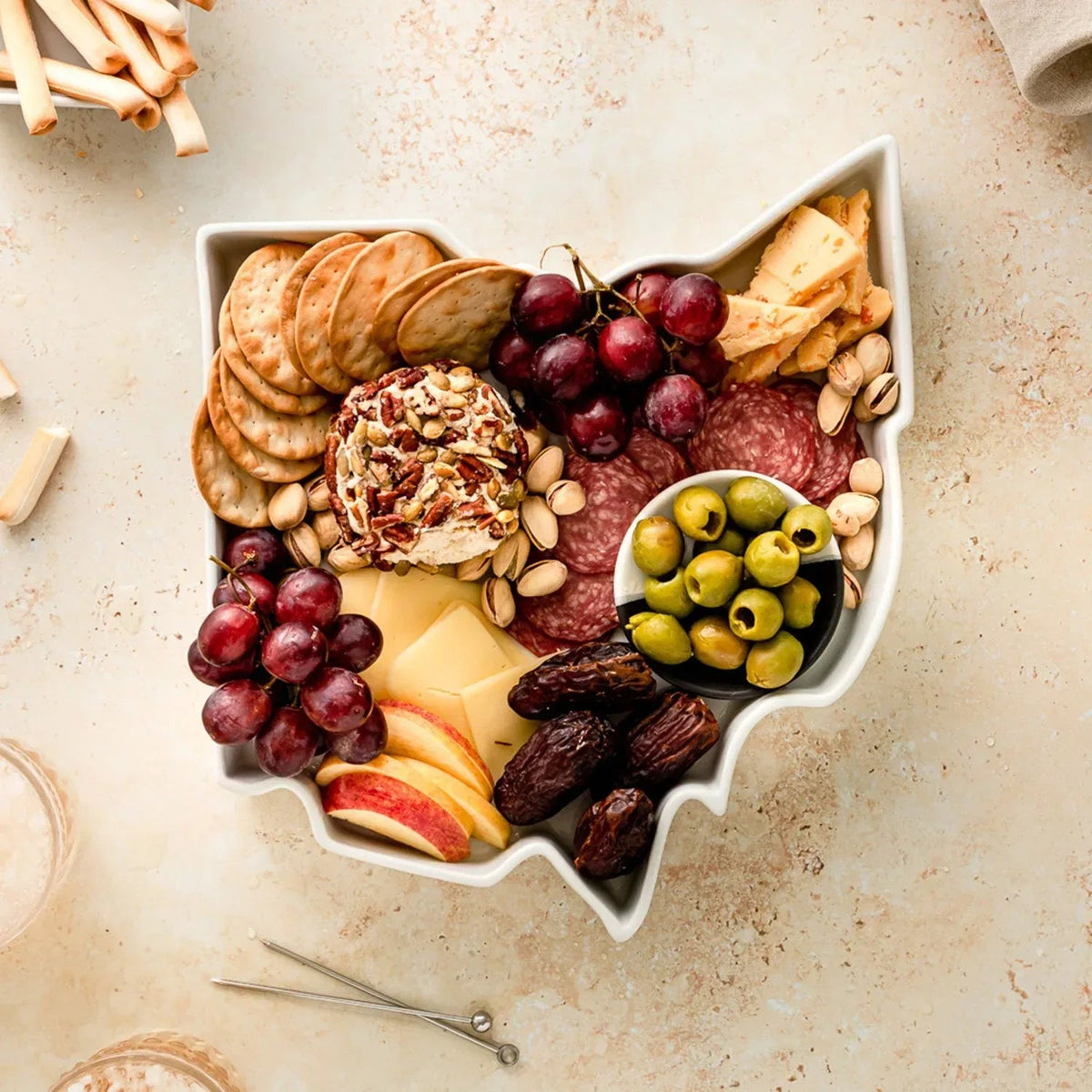 Lark Porcelain State-Shaped Bake & Serve Dish, Choose State