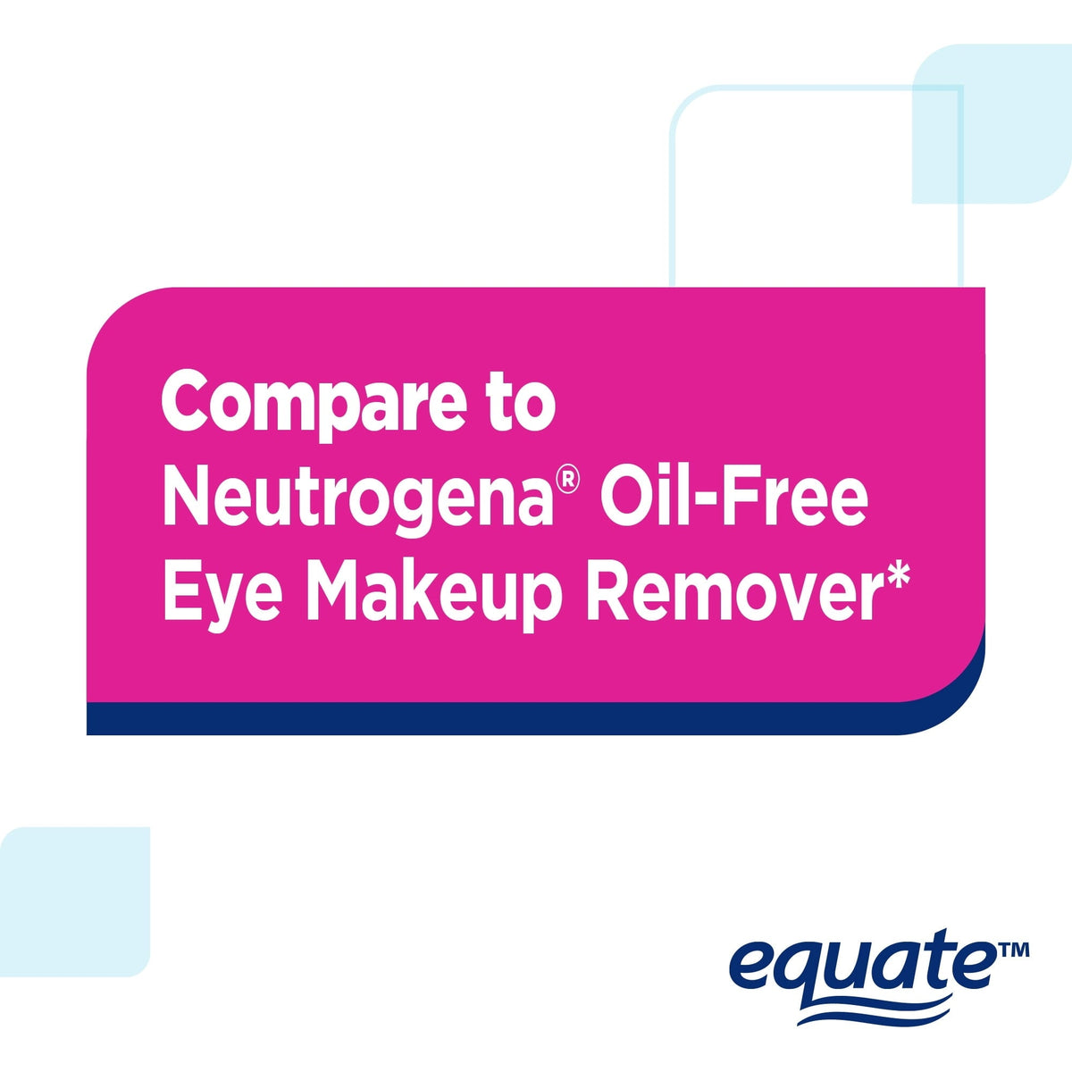 Equate Oil-Free Eye Makeup Remover, 5.5 fl oz, Compare to Neutrogena Oil-Free Eye Makeup Remover