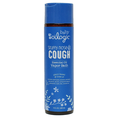 Oilogic Stuffy Nose & Cough Essential Oil Vapor Bath for Baby, 9 oz
