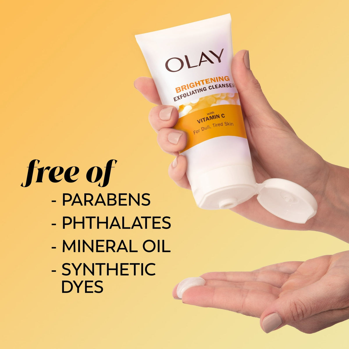 Olay Brightening Vitamin C Face Wash for Dull Skin, 5.0 fl oz