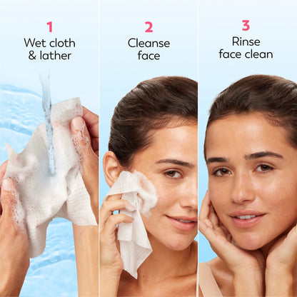 Olay Skin Care Daily Facials Hydrating Cleansing Face Wipes, All Skin Types, Fragrance-Free, 66 Count