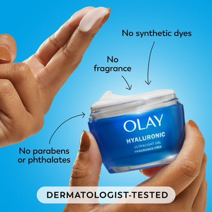 Olay Skin Care Regenerist Hyaluronic Acid + Peptide 24 Gel All Facial Moisturizer, 1.7 oz