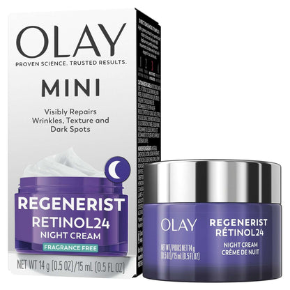 Olay Skin Care Regenerist Retinol 24 + Peptide Facial Moisturizer, Fragrance-Free,