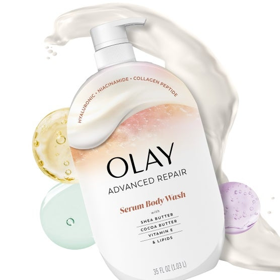 Olay Advanced Repair Serum Body Wash, 35 fl oz, 2-pack