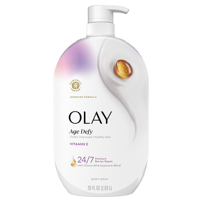 Olay Age Defy Body Wash, Ultra Moisture, Vitamin B3 & Hyaluronic, 35oz