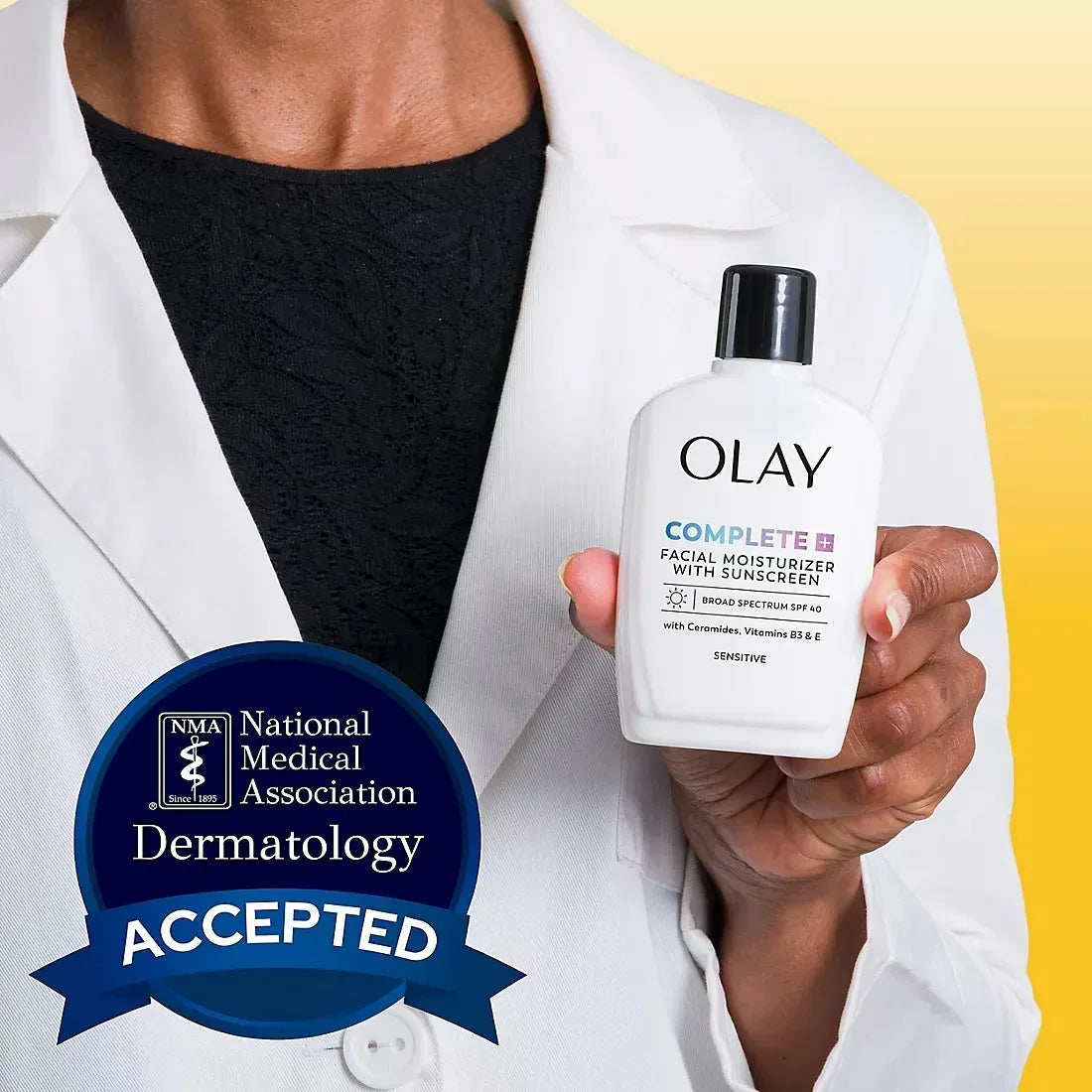 Olay Complete+ Daily Face Moisturizer with Sunscreen SPF 40, Fragrance-Free, 2 pk./6 fl. oz.