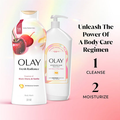 Olay Fresh Radiance Body Wash, Black Cherry and Vanilla, 22 fl oz