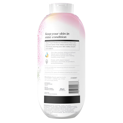 Olay Fresh Radiance Body Wash with Essence of Strawberry and Mint, Vitamin B3 and Antioxidant Blend
