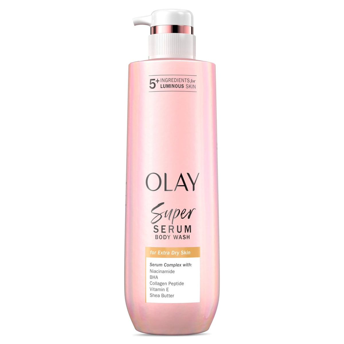 Olay Hydrating Body Wash, Super Serum for Extra Dry Skin, 20 fl oz, for Luminous Skin