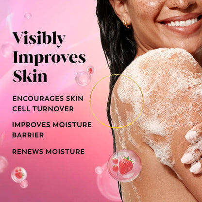 Olay Intensely Hydrating Body Wash with Hyaluronic Serum Complex, Strawberry Fizz Scent, 20 fl oz