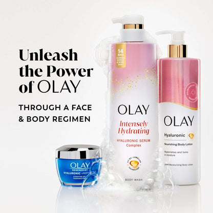 Olay Nourishing Body Wash for women, Hyaluronic Acid, 20 fl oz