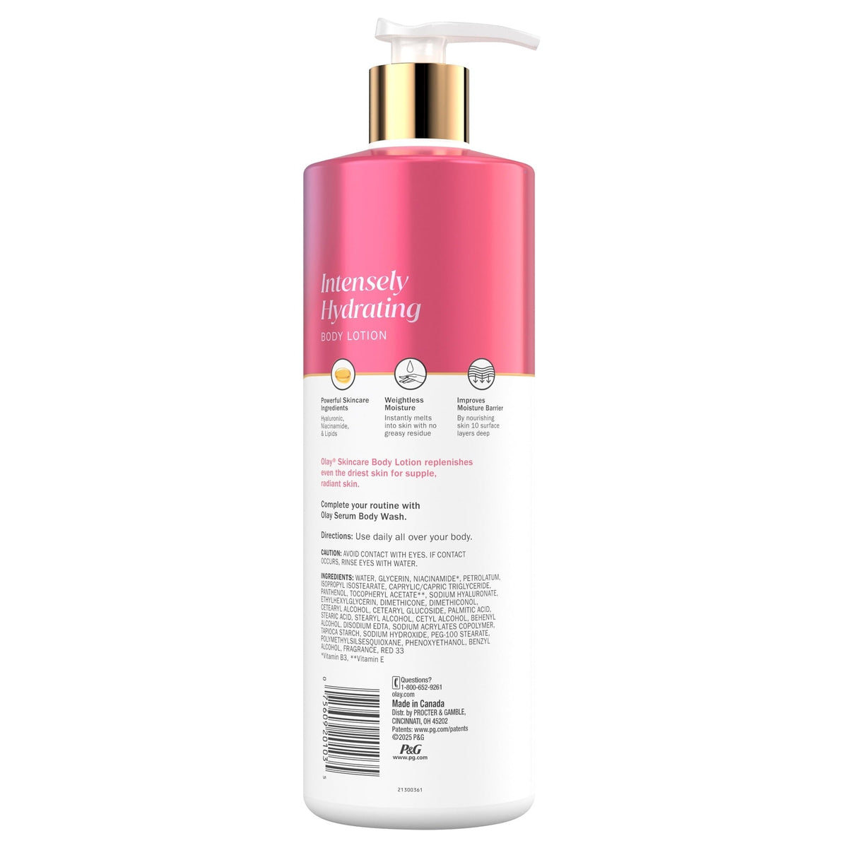 Olay Nourishing & Hydrating Body Lotion with Hyaluronic Acid, 17 fl oz