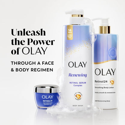 Olay Renewing Body Wash for Women, Nighttime, Retinol, 20 fl oz