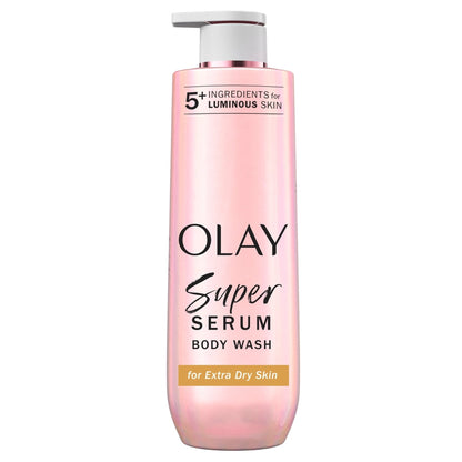 Olay Super Serum Body Wash for Extra Dry Skin, 20 fl oz, Serum Complex for Luminous Skin